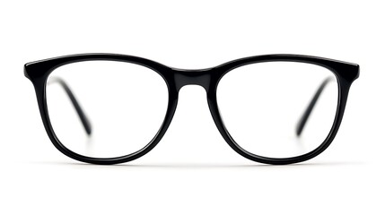 Fototapeta premium black glasses isolated on white background