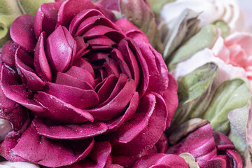A basket of Peonies made from homemade, delicious, healthy Zephyr