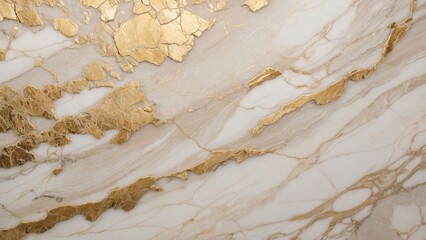 Naklejka premium Sophisticated beige marble with golden veins enhances interior design, home decor, and fashion photography, creating a luxurious and elegant background for any project.