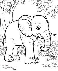 Naklejka premium elephant