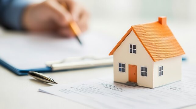 Homebuyer reviewing mortgage terms with loan officer, final approval steps