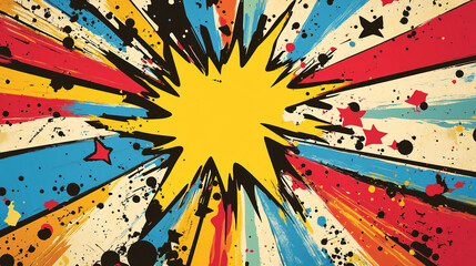 background  retro comic design