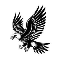 Obraz premium Eagle Attacking Vector Logo