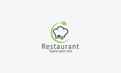 Restaurant logo design vector template