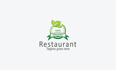 Restaurant logo design vector template
