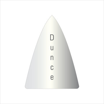 Dunce cap vector for National Dunce Day. November 8.