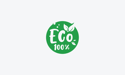 Healthy food and  nature logo 