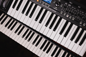 Fototapeta premium Midi keyboard piano keys