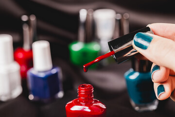 Beautiful red nail polish