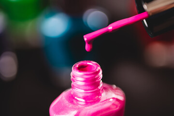 Pink Nail polish