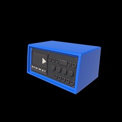 Tape deck 3D model