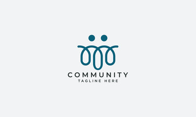 Community logo design vector template