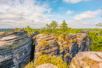 Cesko Svycarsko, Bohemian Switzerland - Tiske Steny on the North of Czech Republic