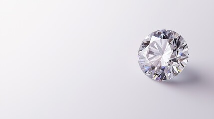 Stunning Round Cut Diamond on Elegant Background