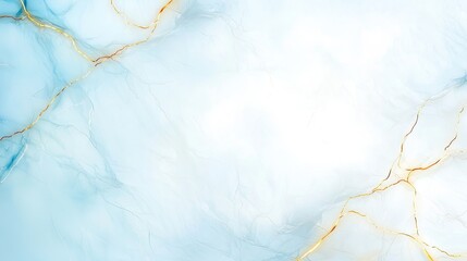 Fototapeta premium Soft Blue Textures with Golden Veins Background