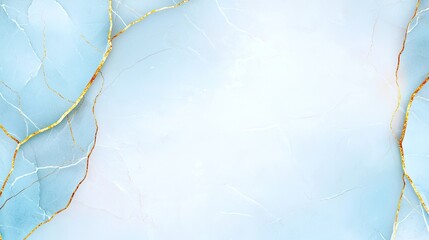 Fototapeta premium Elegant Blue Marble Background with Golden Veins