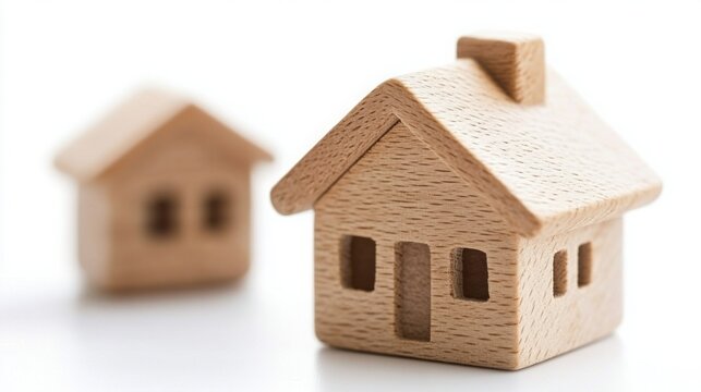 Modern home icon with a digital chat bubble, symbolizing online real estate engagement on a clean white background.