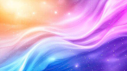 Ethereal Waves of Colorful Light and Energy