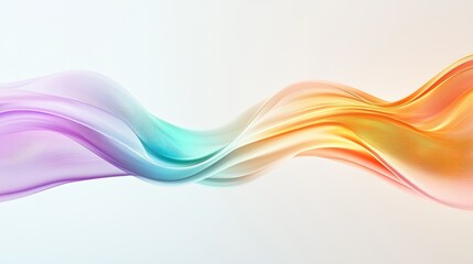 Fototapeta premium Flowing Waves of Colorful Light Patterns