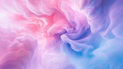 Ethereal Swirls of Soft Pastel Colors in Abstract Art