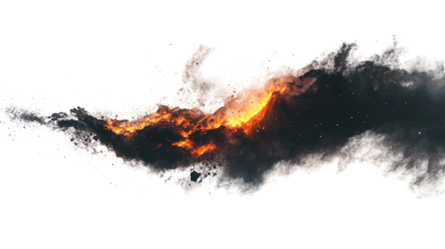 splash on fire
