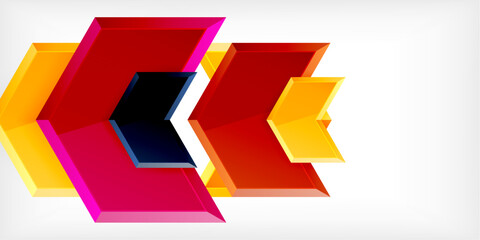 Technology dynamic arrow geometric background. Vector Illustration For Wallpaper, Banner, Background, Card, Book Illustration, landing page