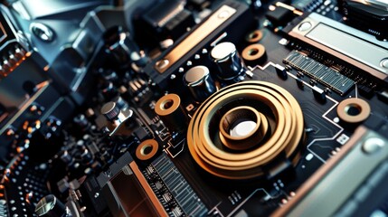 Fototapeta premium Enhancing Hardware Capabilities through Sensors Technology