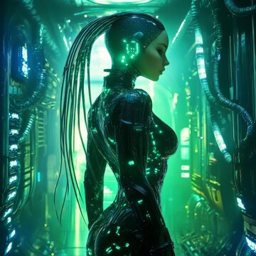 An exploration of artificial intelligence within the confines of space.