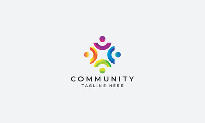 Community logo design vector template