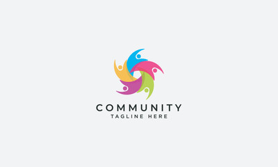 Community logo design vector template