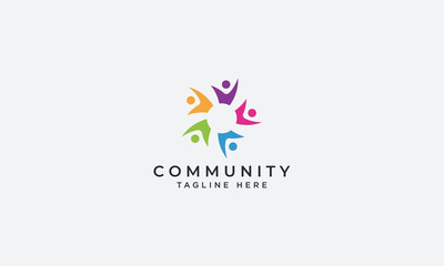 Community logo design vector template