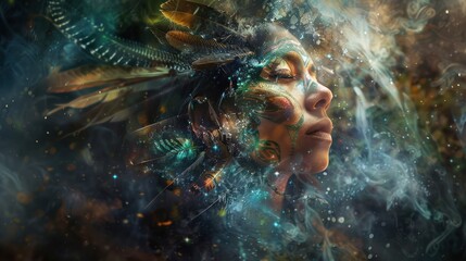 the mystical world of a beautiful female shaman as she begins a secret ritual full of spiritual magic.