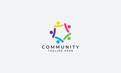 Community logo design vector template