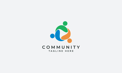 Community logo design vector template