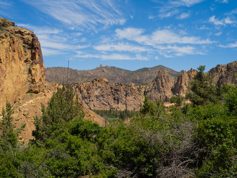 A mountain range with a clear blue sky