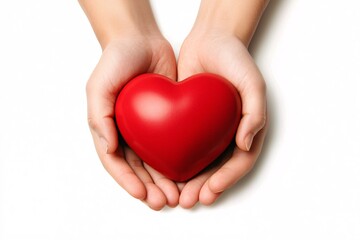 Graphic depicting hands cradling a heart, symbolizing care and protection, against a white background.