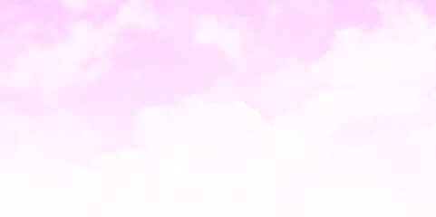 Clouds and bright pink sky. 