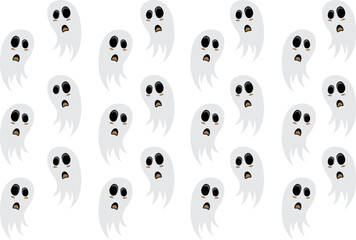 Ghost Casper Halloween, white ghost
