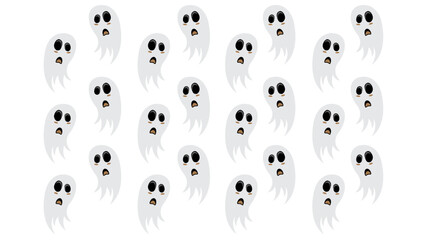 Ghost Casper Halloween, white ghost