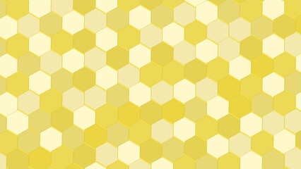 A white background with hexagonal shapes in white and gold, a seamless pattern, Golden and White Hexagonal Pattern