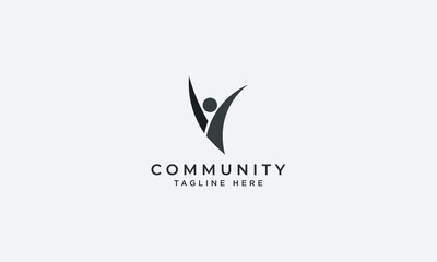 Community logo design vector template