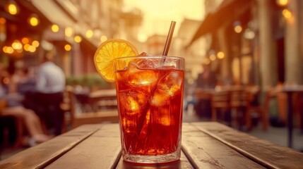 Beautifully Blurred Background Enhancing the Drink