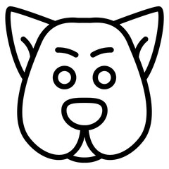 Dog Line Icon