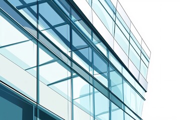 Illustration of a semi-transparent panel featuring modern architectural elements, set against a white background for design uses.