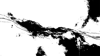 Seamless black and white texture halftone grunge scratches monochrome background vector. Rough Background, Cracked Ground Texture.