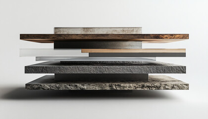 Minimalist and unique interior design in the house