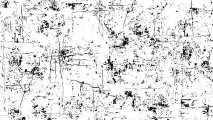 Seamless black and white texture halftone grunge scratches monochrome background vector.  Dust and Scratched Textured Backgrounds.
