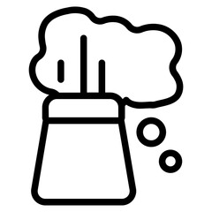 Pollution control Line Icon