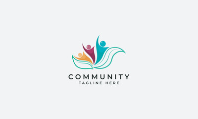 Community logo design vector template
