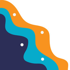 Abstract Wavy Corner